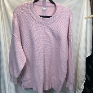 Aerie Light Pink Crew Neck Sweater